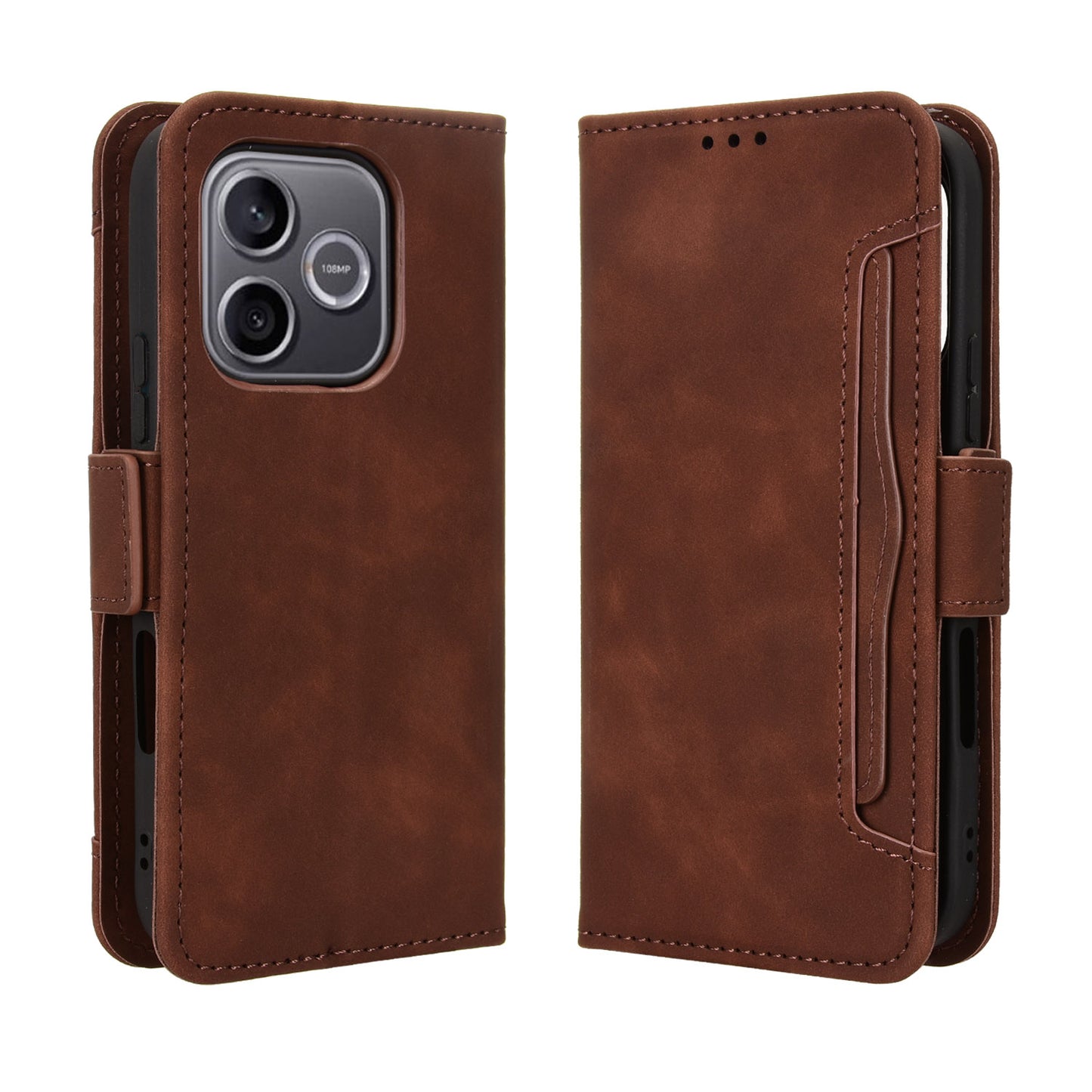 For Honor 600 Lite 5G Leather Case Phone Wallet Cover with Multiple Card Slots
