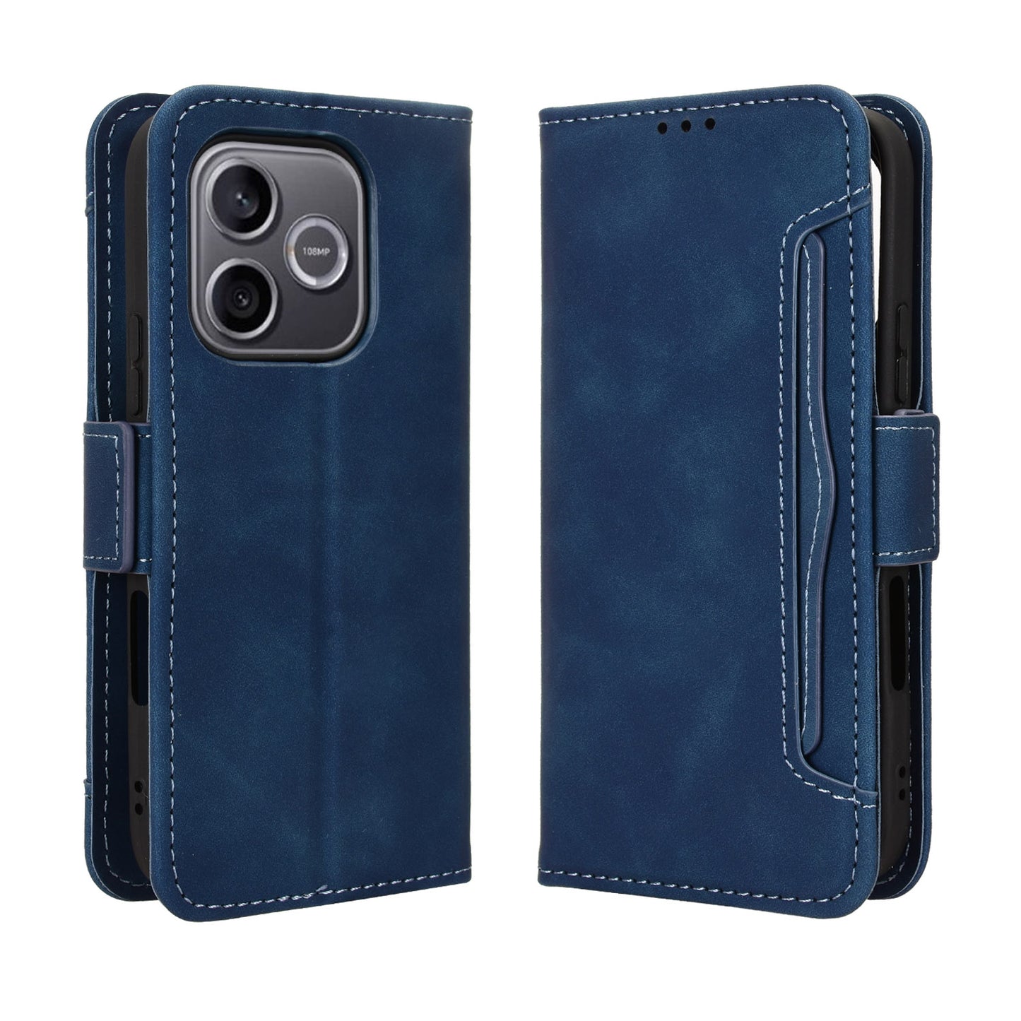 For Honor 600 Lite 5G Leather Case Phone Wallet Cover with Multiple Card Slots