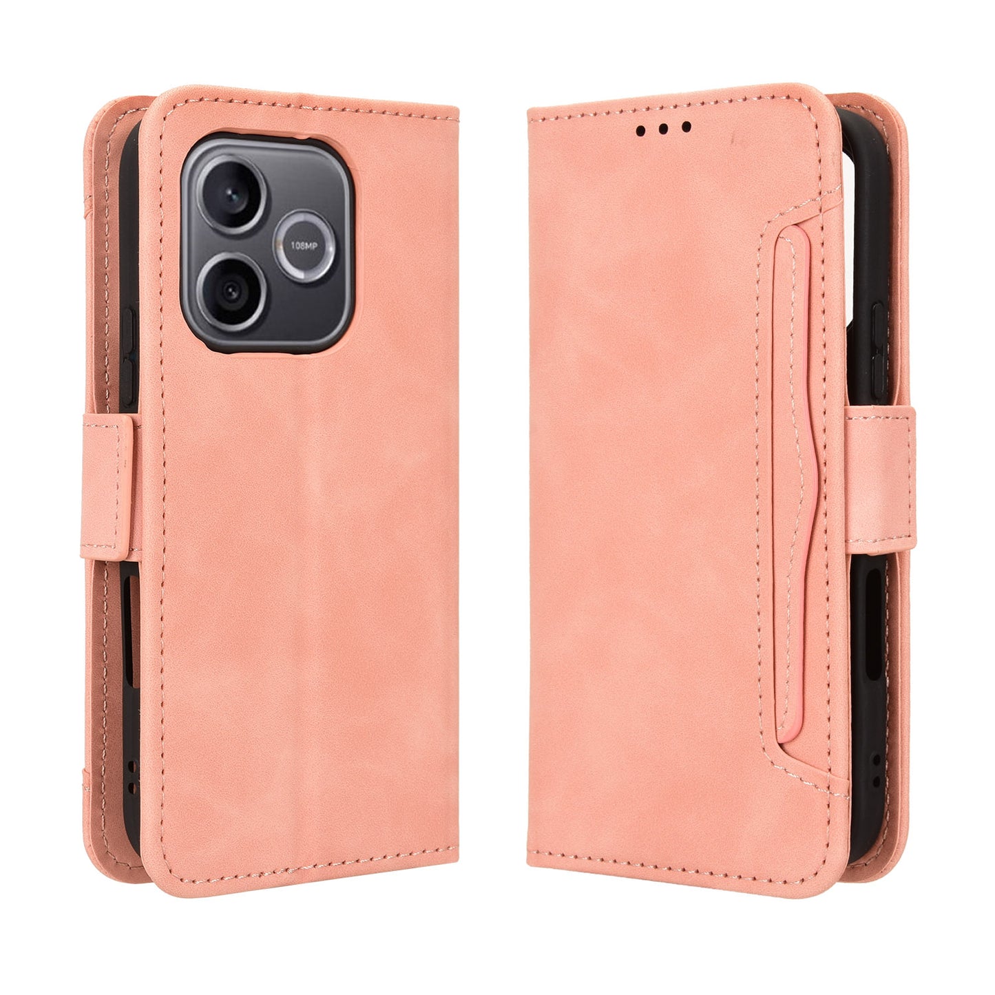 For Honor 600 Lite 5G Leather Case Phone Wallet Cover with Multiple Card Slots