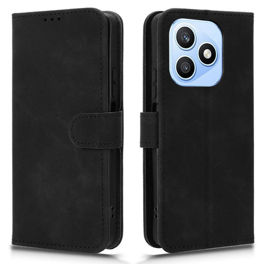 Honor X8d 4G Handyhülle – Lederhülle mit Hautgefühl, Fallschutz, Brieftaschenständer, Flip-Phone-Abdeckung
