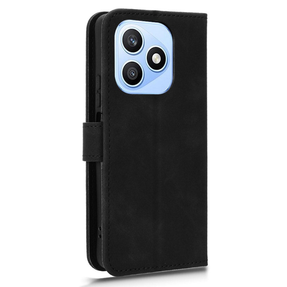For Honor X8d 4G Leather Case Skin Feel Anti Drop Wallet Stand Flip Phone Cover