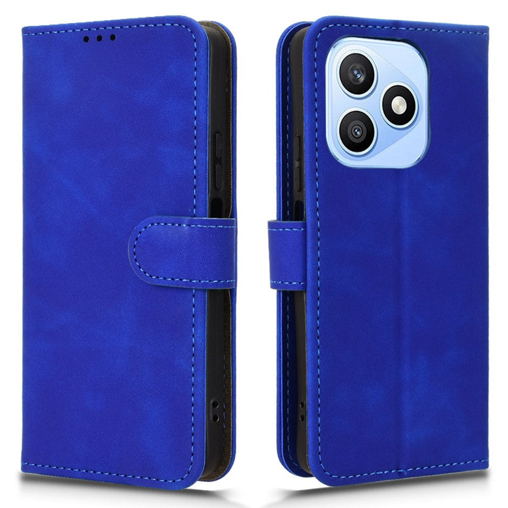 For Honor X8d 4G Leather Case Skin Feel Anti Drop Wallet Stand Flip Phone Cover