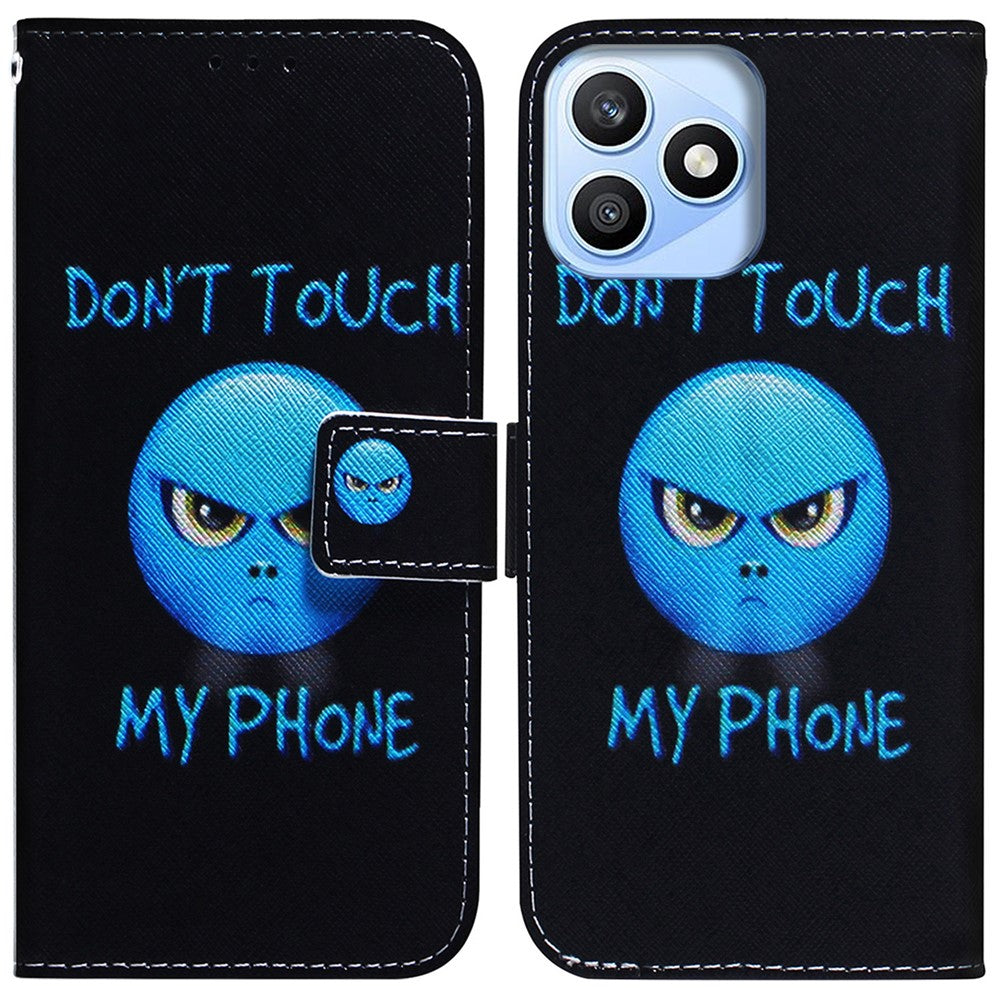 For Honor X8d 4G Wallet Case Pattern Print Leather Phone Cover