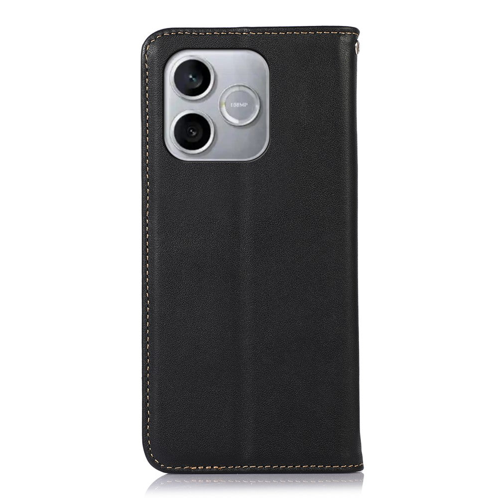 KHAZNEH For Honor 600 Lite 5G Case Wallet Genuine Cow Leather Phone Cover Nappa Texture