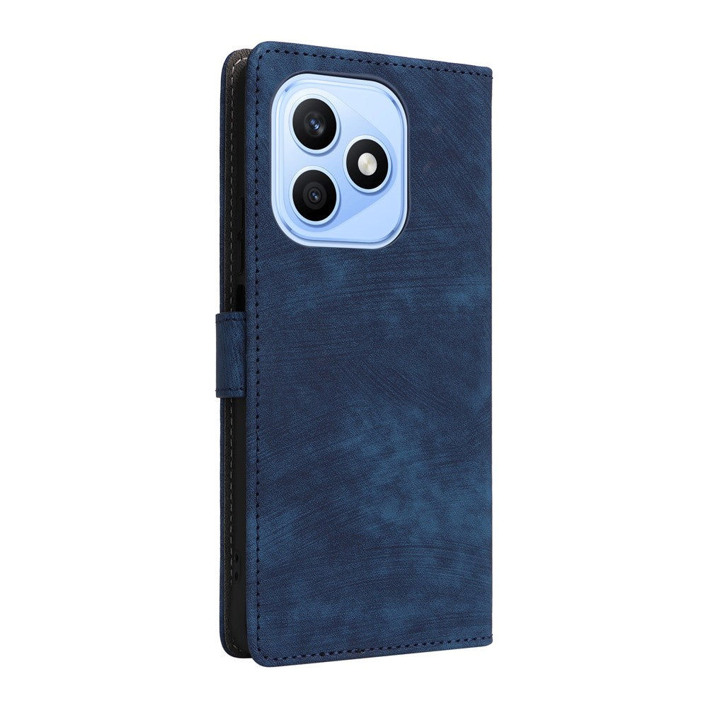 For Honor X8d 4G Case Wallet RFID Blocking PU Leather Phone Cover Stand with Strap