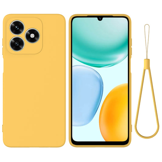 Honor X8d 4G Handyhülle – Flüssige Silikonhülle mit Handschlaufe