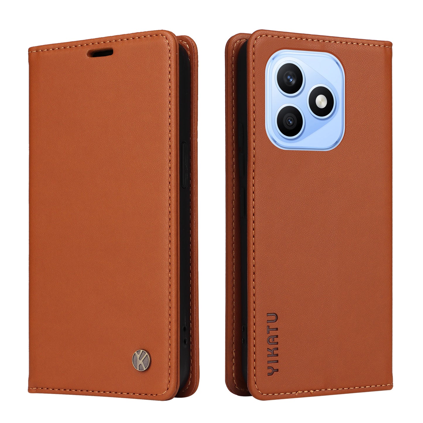 YIKATU For Honor X8d 4G YK-001 Phone Cases Magnetic Closure PU Leather Mobile Cover