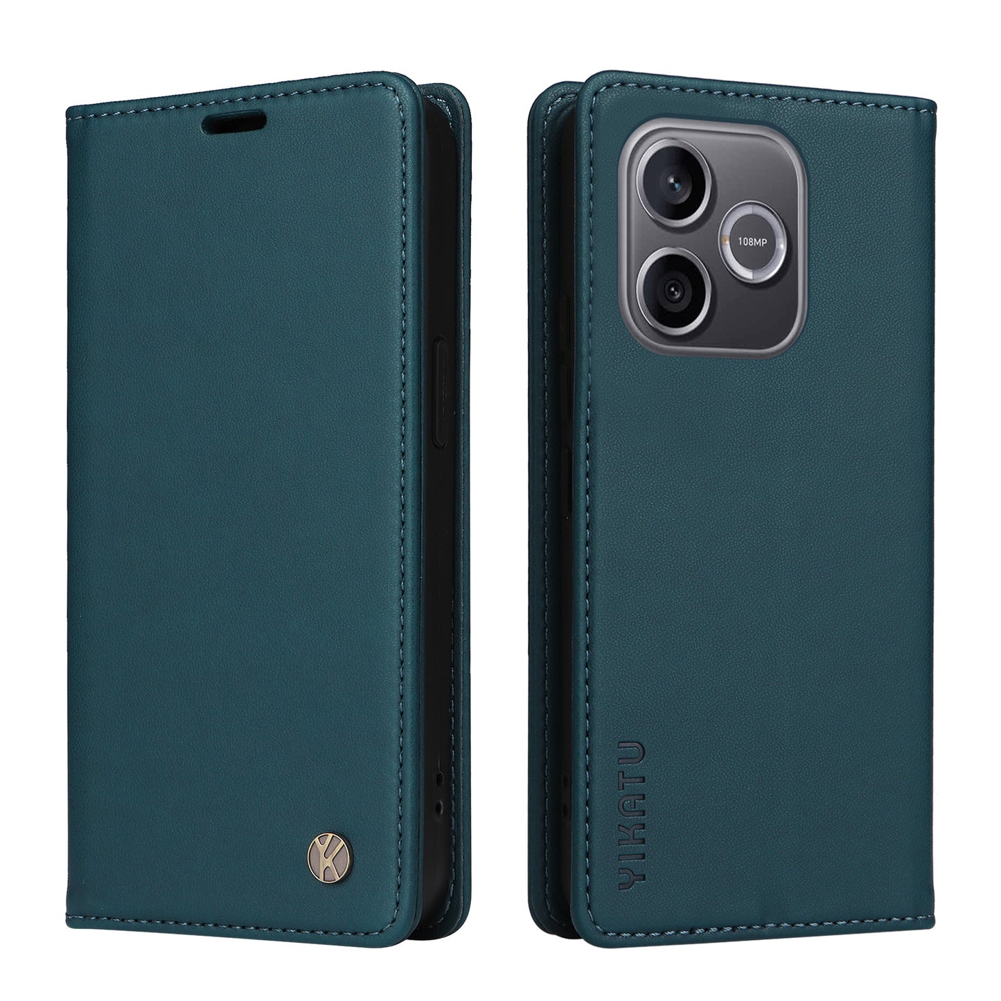 YIKATU For Honor 600 Lite 5G YK-001 Phone Cases Magnetic Closure PU Leather Mobile Cover