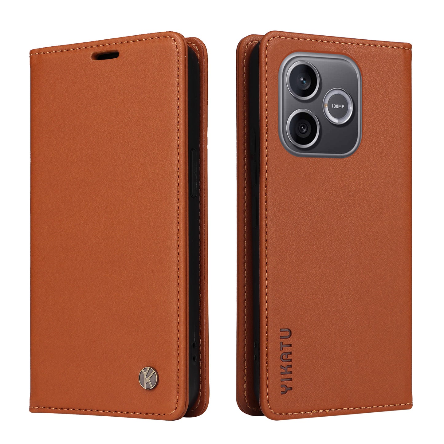 YIKATU For Honor 600 Lite 5G YK-001 Phone Cases Magnetic Closure PU Leather Mobile Cover