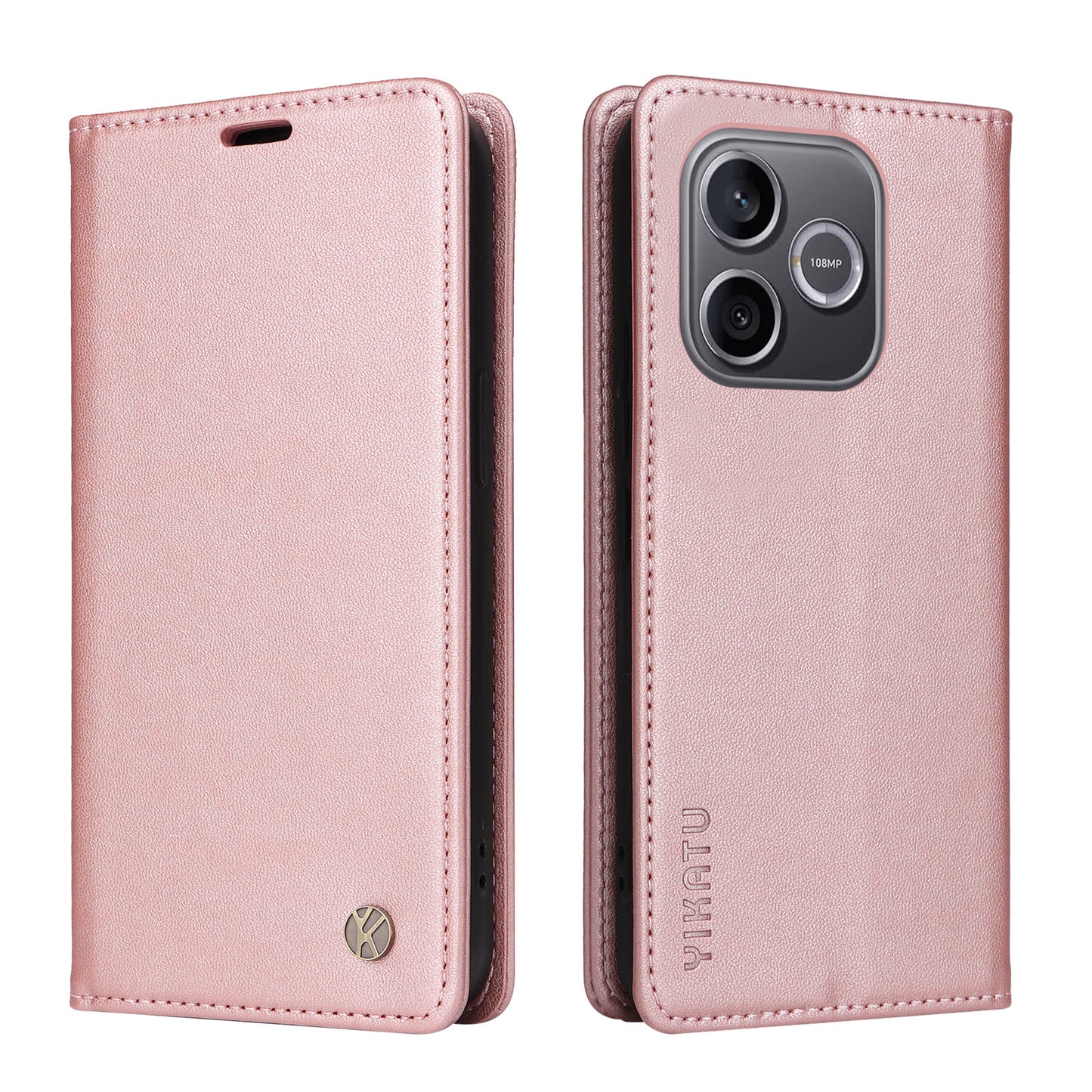 YIKATU For Honor 600 Lite 5G YK-001 Phone Cases Magnetic Closure PU Leather Mobile Cover