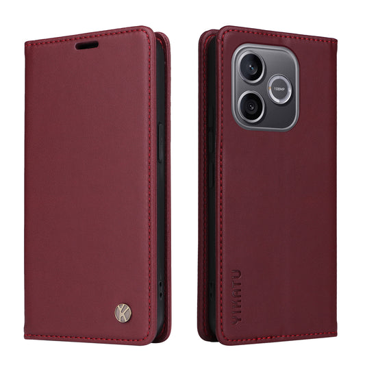 Honor 600 Lite 5G Handyhülle – YIKATU YK-001 Handyhüllen Magnetverschluss PU-Leder