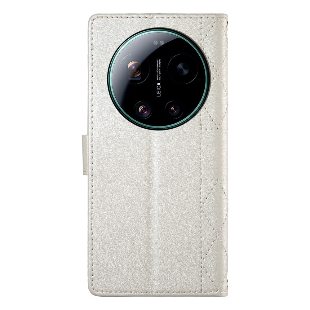 Xiaomi 17 Ultra 5G – Wallet-Handyhülle aus PU-Leder und TPU, mit Ständer, mit langem und kurzem Trageriemen