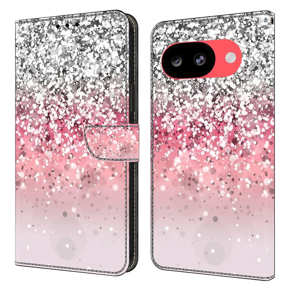 For Google Pixel 10a Case Magnetic Clasp 3D Pattern Leather Wallet Phone Cover