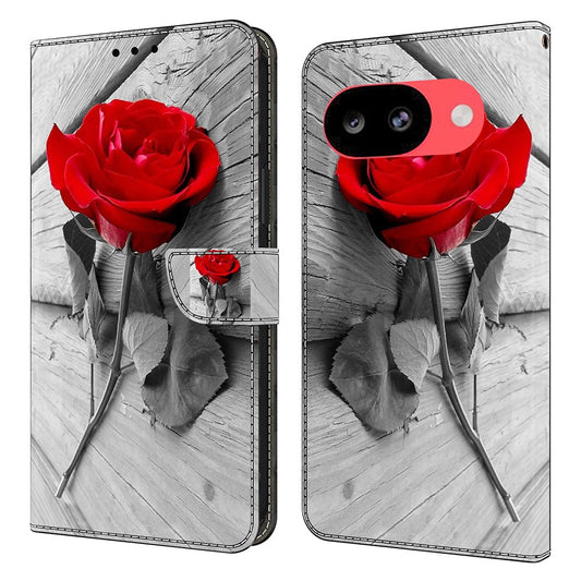 Google Pixel 10a Handyhülle – Magnetverschluss 3D-Muster Leder Brieftasche