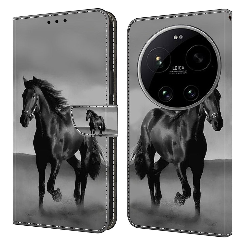 Xiaomi 17 Ultra 5G – Wallet-Handyhülle aus PU-Leder und TPU, mit Ständer