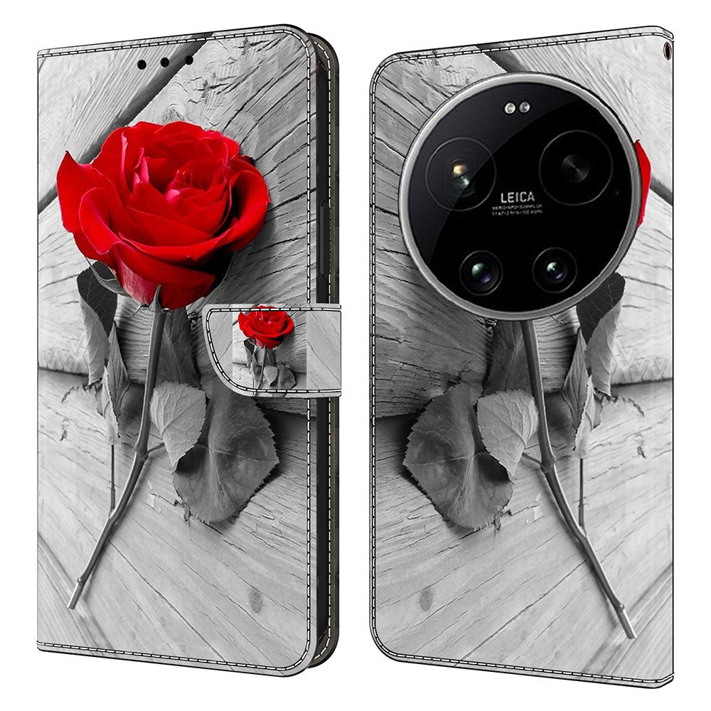 Xiaomi 17 Ultra 5G – Wallet-Handyhülle aus PU-Leder und TPU, mit Ständer