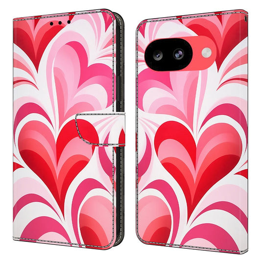 Google Pixel 10a Handyhülle – Wallet Case Standmusterdruck PU-Leder-Flip