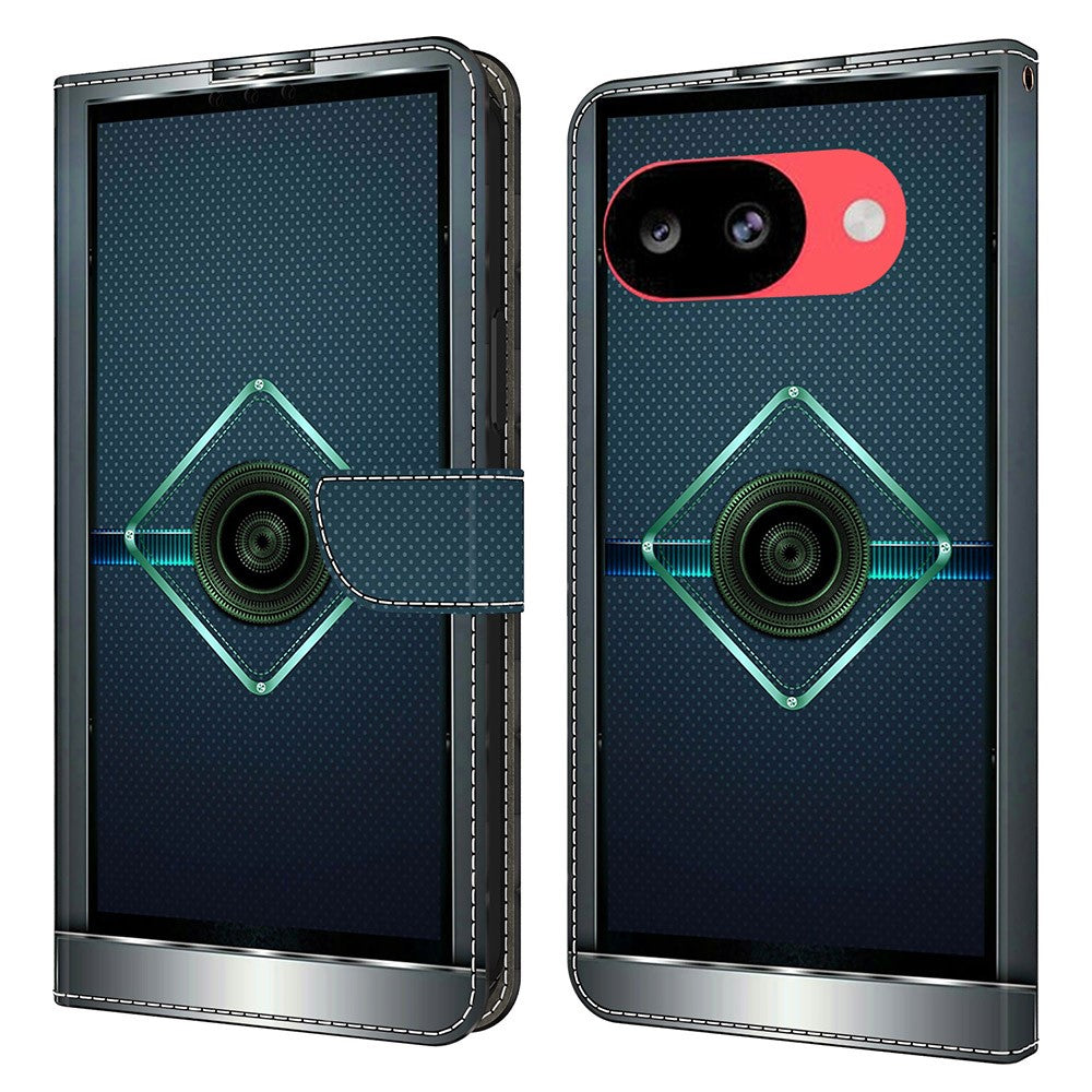 Wallet Case For Google Pixel 10a Stand Pattern Printing PU Leather Flip Phone Cover