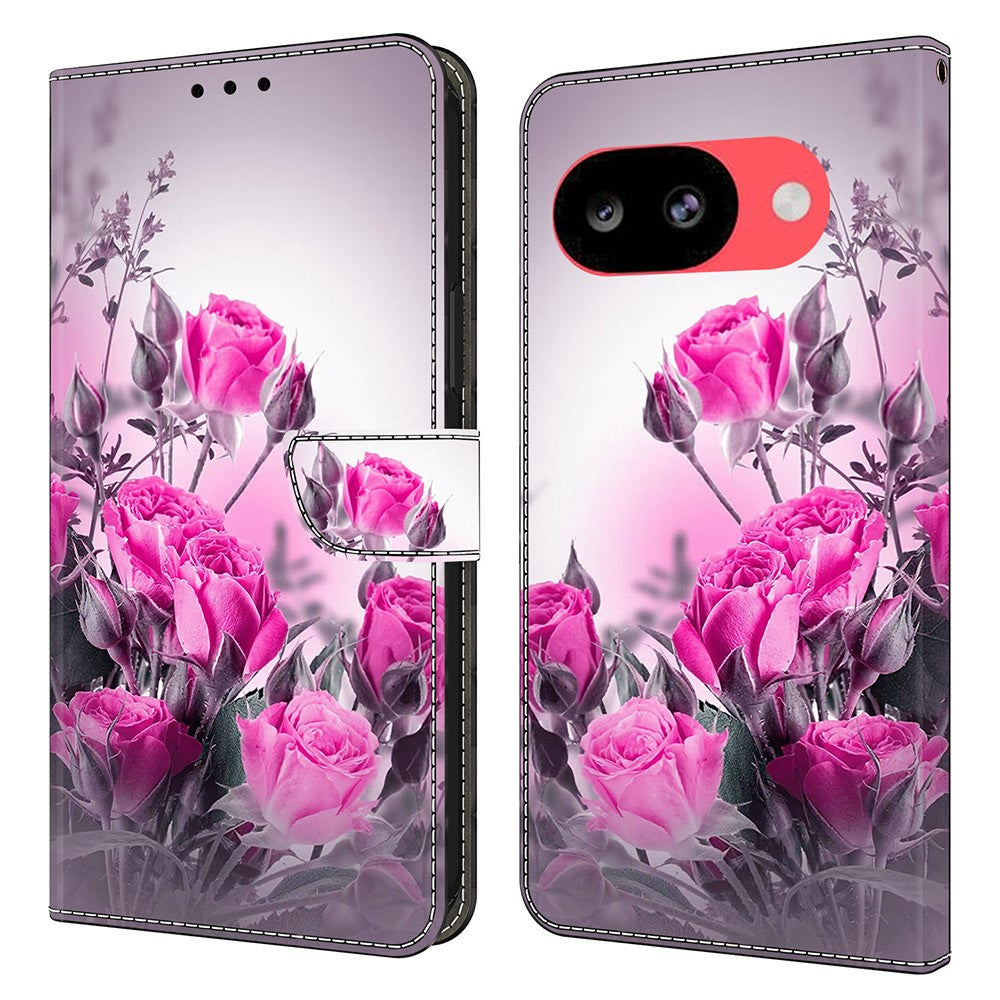 Wallet Case For Google Pixel 10a Stand Pattern Printing PU Leather Flip Phone Cover