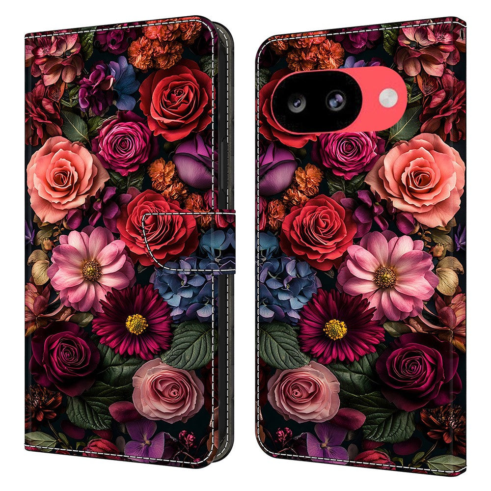 Wallet Case For Google Pixel 10a Pattern Printing PU Leather Flip Stand Phone Cover
