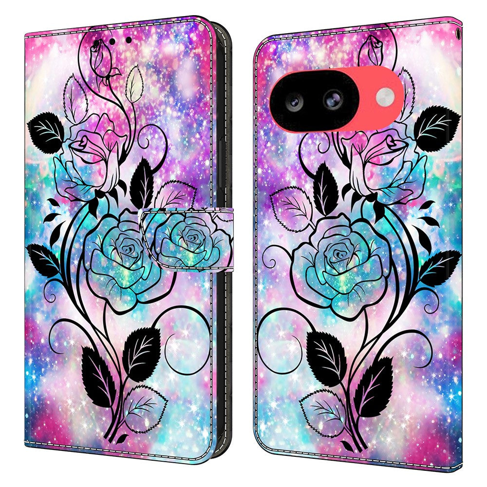 Wallet Case For Google Pixel 10a Pattern Printing PU Leather Flip Stand Phone Cover