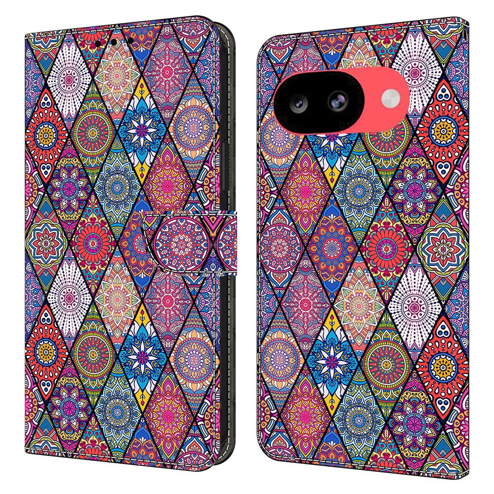 Wallet Case For Google Pixel 10a Pattern Printing PU Leather Flip Stand Phone Cover