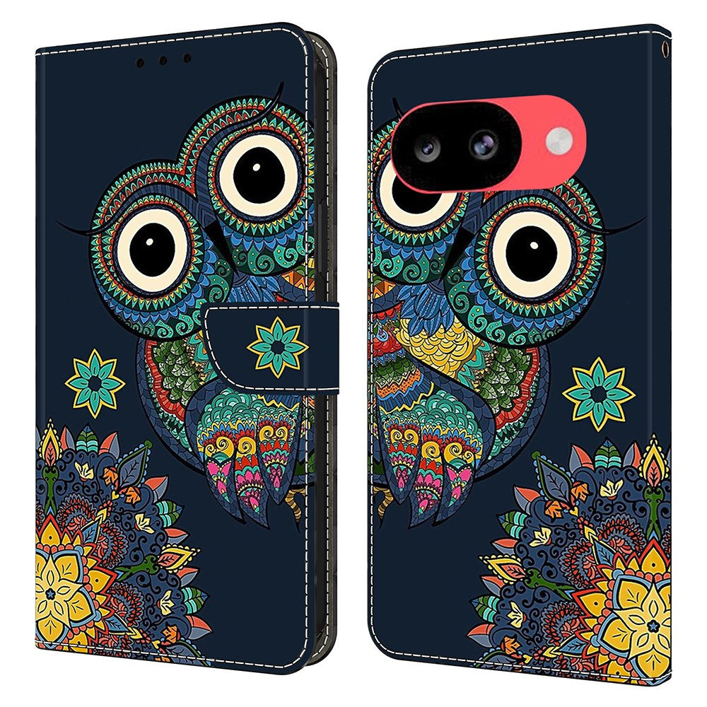 Wallet Case For Google Pixel 10a Pattern Printing PU Leather Flip Stand Phone Cover
