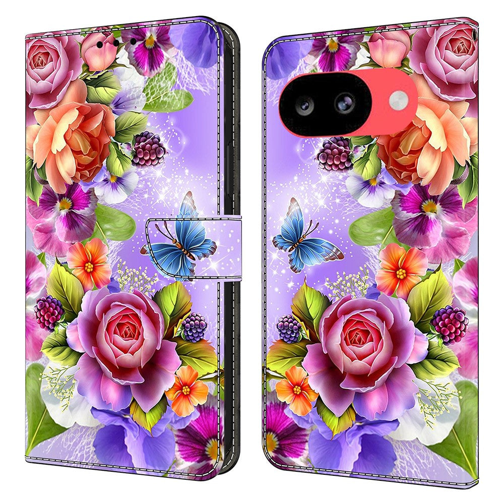 Wallet Case For Google Pixel 10a Pattern Printing PU Leather Flip Stand Phone Cover
