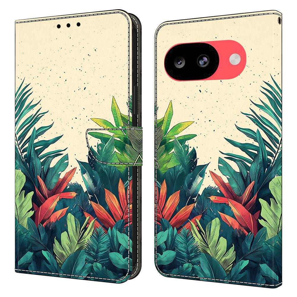 Wallet Case For Google Pixel 10a Pattern Printing PU Leather Flip Stand Phone Cover