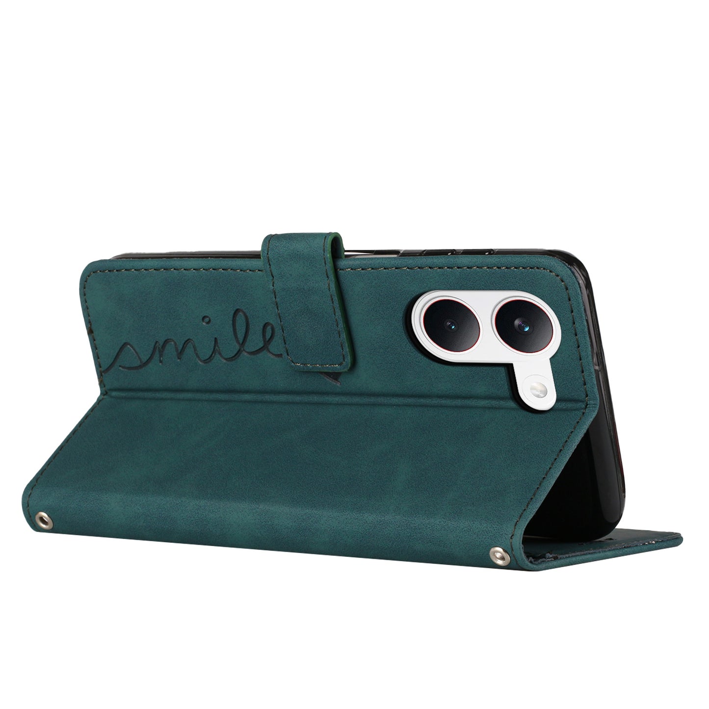 For Xiaomi Redmi Turbo 5 5G / Xiaomi Poco X8 Pro 5G Stand Case PU Leather Phone Cover Imprinted Heart Pattern