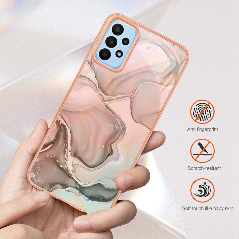 Galaxy A52 4G/5G / A52s 5G Schutzhülle – Mit Marmormuster 2,0 mm Galvanik-Rückseite