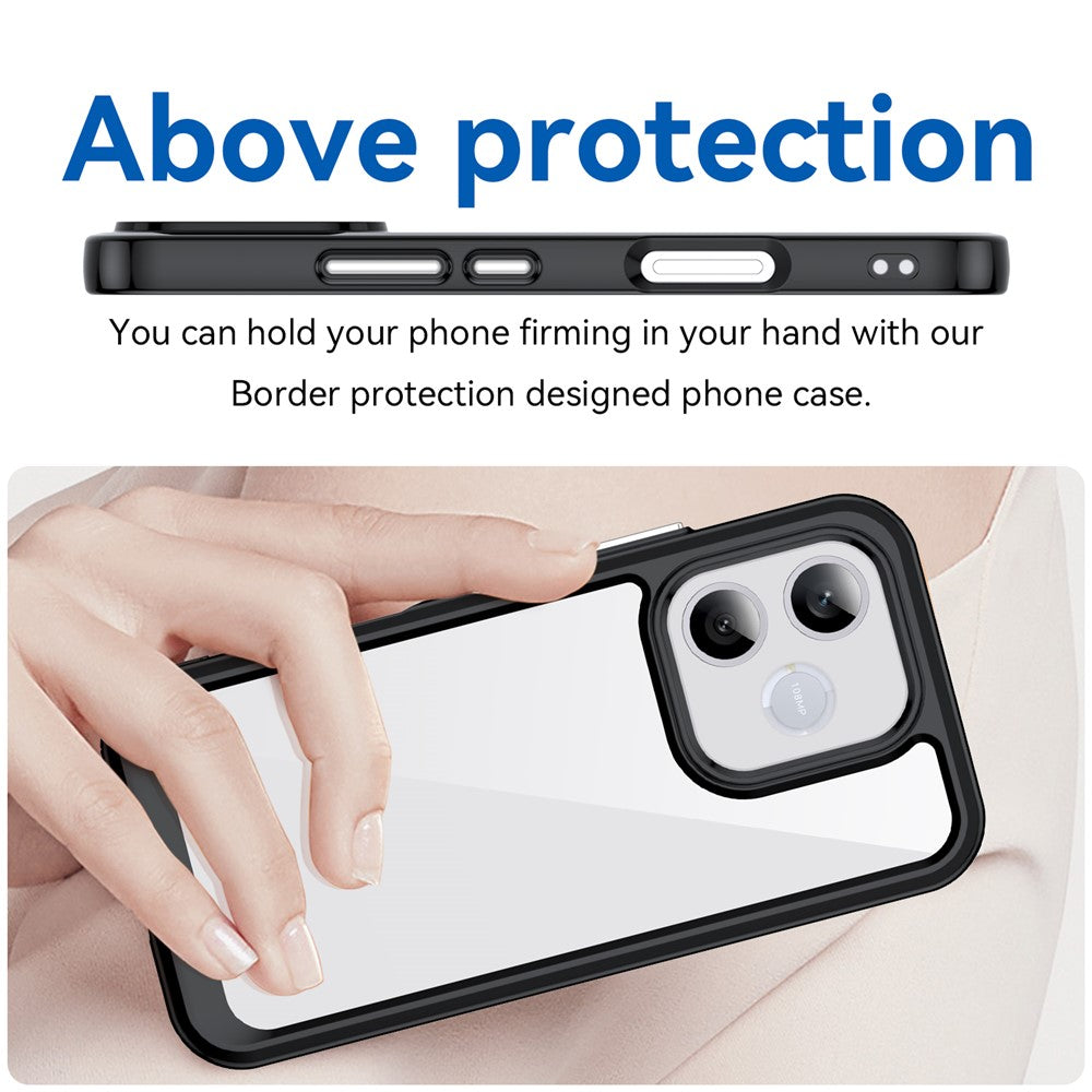 Honor 600 Lite 5G Transparente Handyhülle – Stoßfeste Rückseite, aus TPU & Acryl