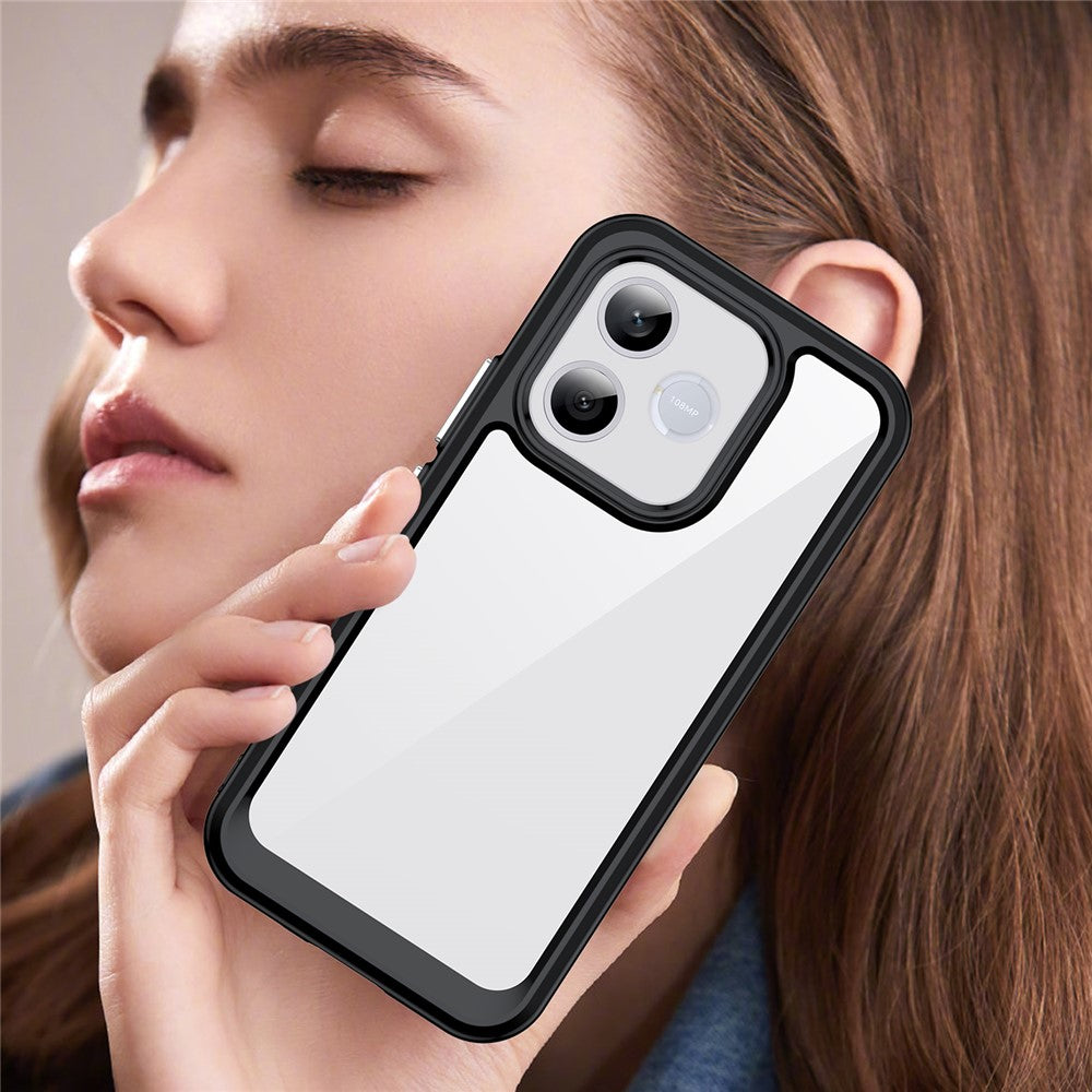 Honor 600 Lite 5G Transparente Handyhülle – Stoßfeste Rückseite, aus TPU & Acryl