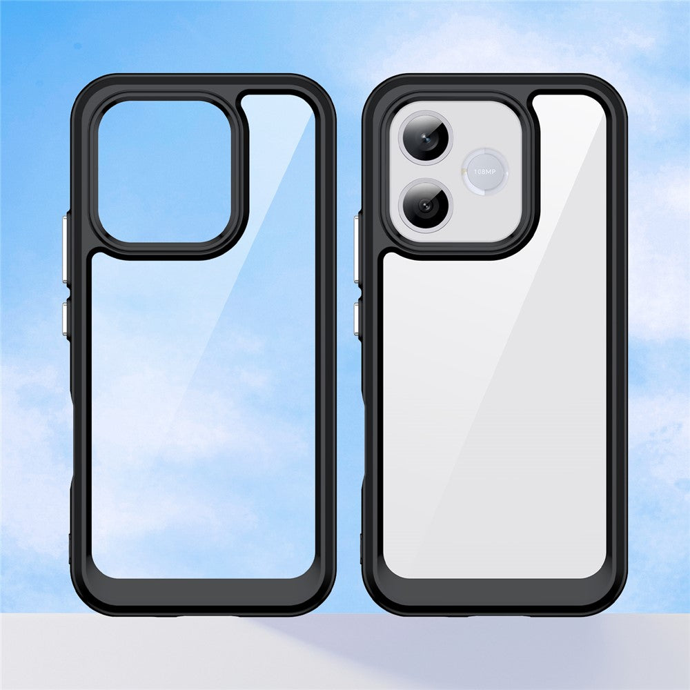 Honor 600 Lite 5G Transparente Handyhülle – Stoßfeste Rückseite, aus TPU & Acryl
