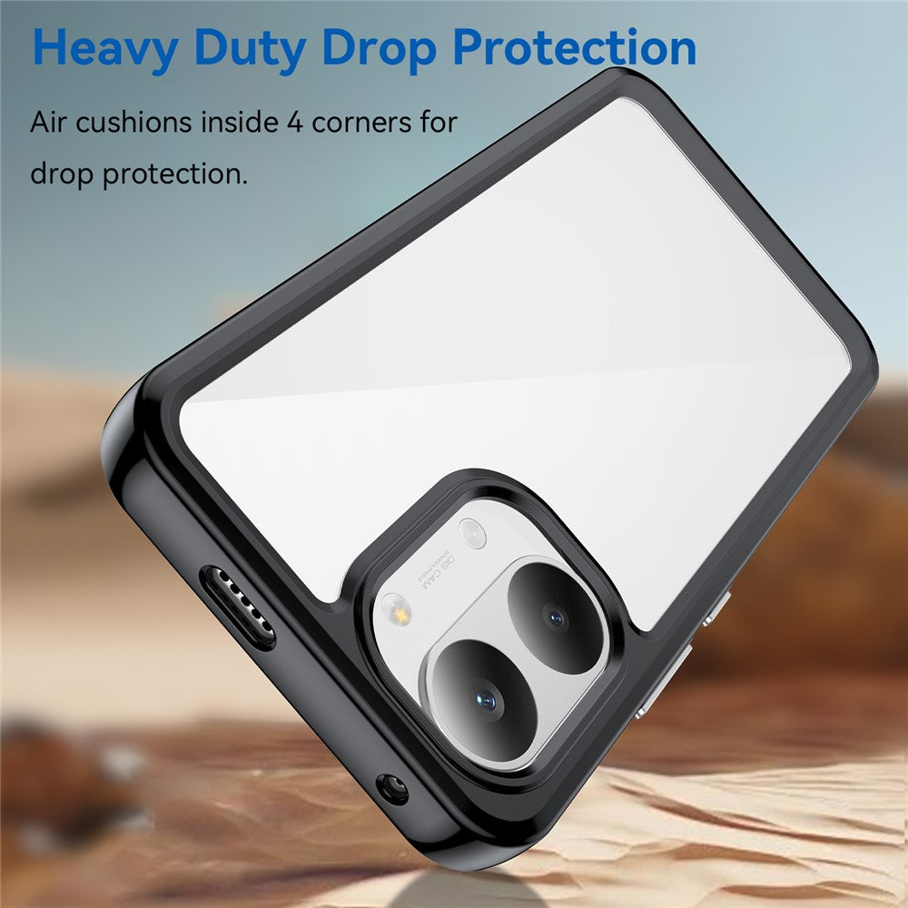 Phone Case for Xiaomi Poco X8 Pro Max 5G  /  Redmi Turbo 5 Max 5G TPU + Acrylic Protective Clear Phone Cover