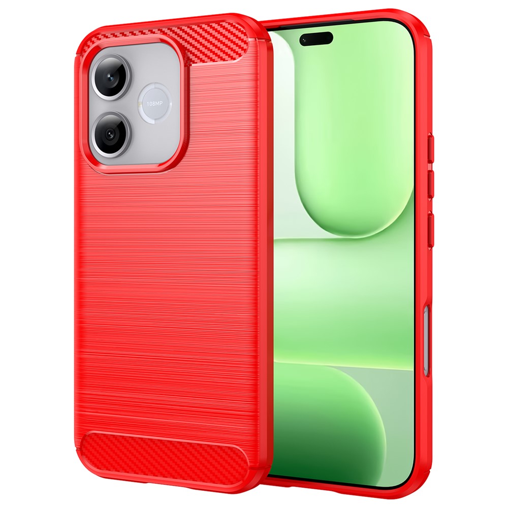 For Honor 600 Lite 5G TPU Case Protective Phone Cover Carbon Fiber Texture Brushed