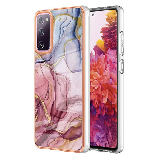 Galaxy S20 FE 4G/5G / S20 FE 2022 / S20 Lite Schutzhülle – Mit Marmormuster 2,0 mm Galvanik-Rückseite