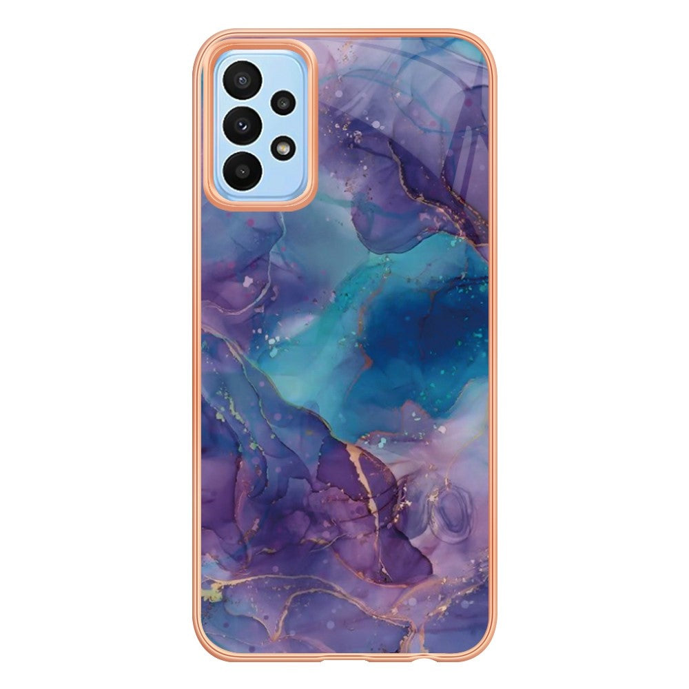 Galaxy A23 4G/5G Schutzhülle – Mit Marmormuster 2,0 mm Galvanik-Rückseite