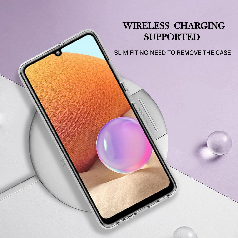 Galaxy A32 4G Schutzhülle – Mit Marmormuster 2,0 mm Galvanik-Rückseite