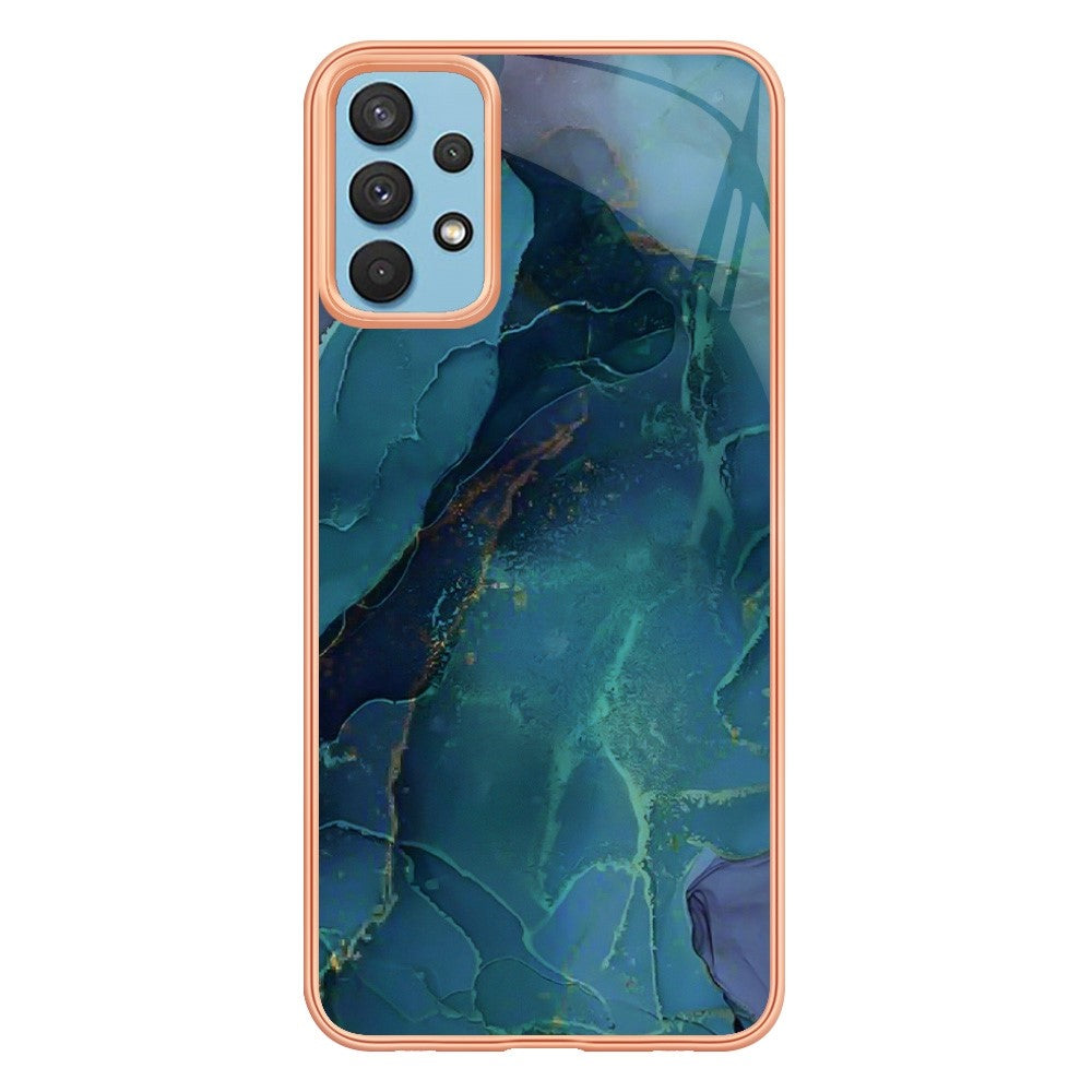 Galaxy A32 4G Schutzhülle – Mit Marmormuster 2,0 mm Galvanik-Rückseite