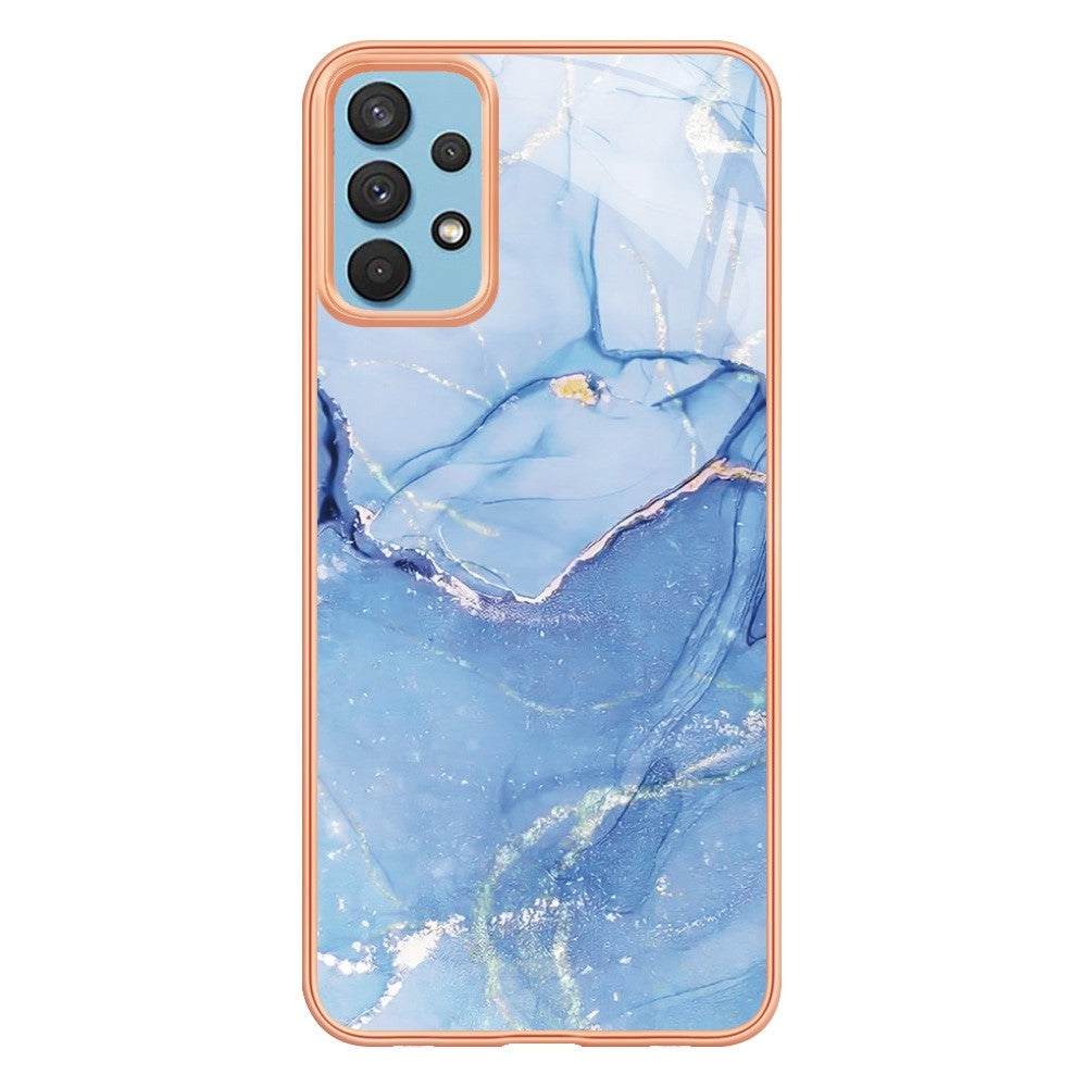 Galaxy A32 4G Schutzhülle – Mit Marmormuster 2,0 mm Galvanik-Rückseite