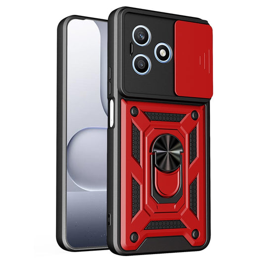 Honor X8d 4G Handyhülle – mit Standfunktion, mit Kamera-Schiebeabdeckung, aus TPU / PC