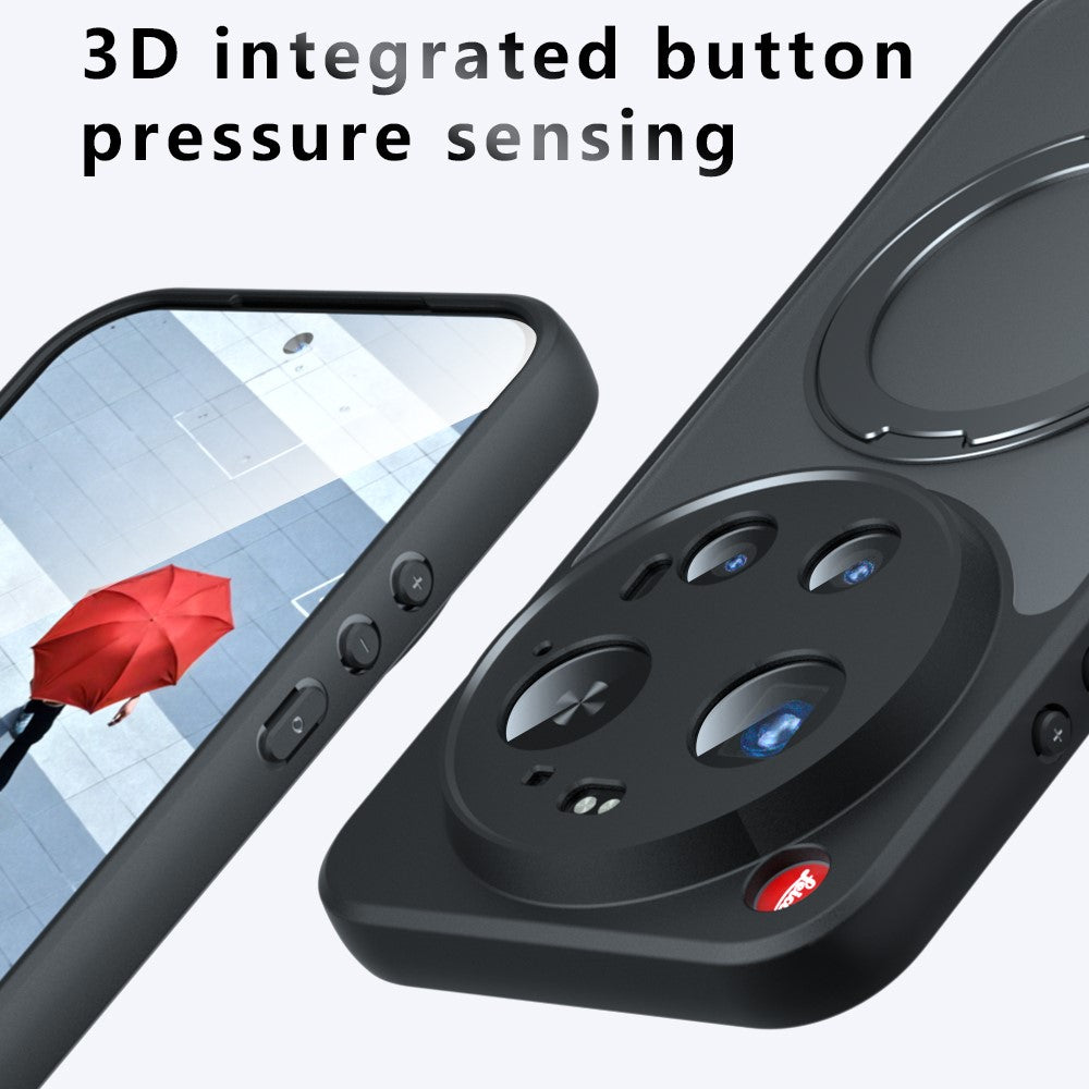 Xiaomi 17 Ultra 5G – Magnetische Handyhülle aus Metall, Kunststoff und TPU, mit Ständer, stoßfest, mit Soft-Touch-Oberfläche