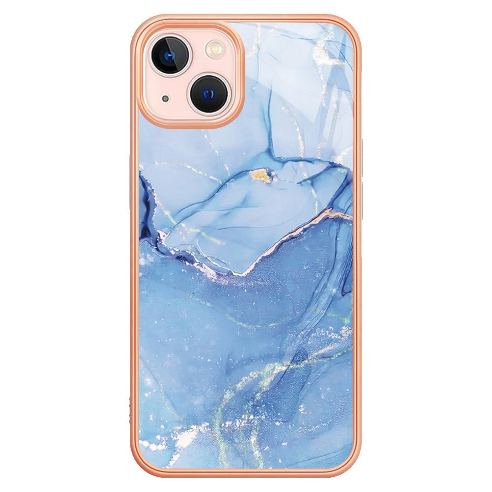 iPhone 13 mini Schutzhülle – Mit Marmormuster 2,0 mm Galvanik-Rückseite