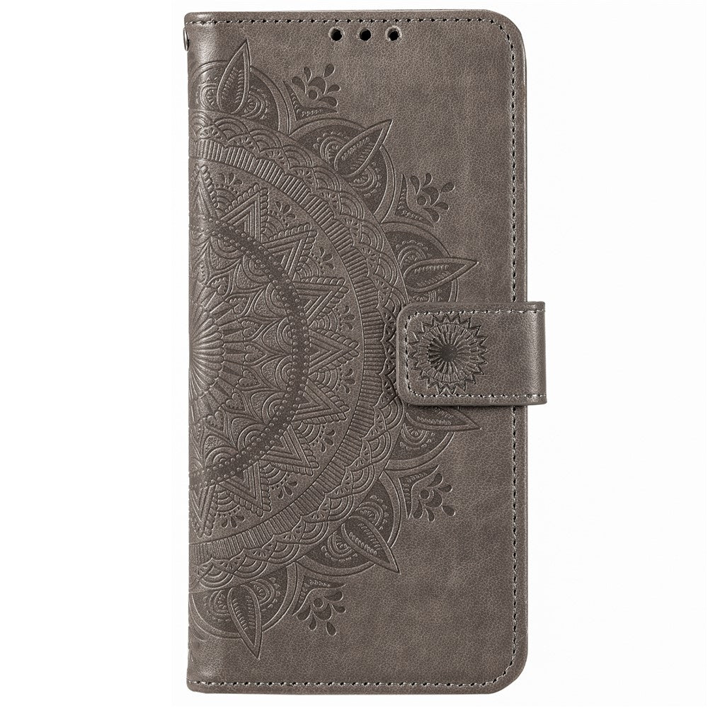For Xiaomi Poco X8 Pro 5G  /  Redmi Turbo 5 5G Stand Case Imprinted Totem PU Leather Wallet Phone Cover with Wrist Strap