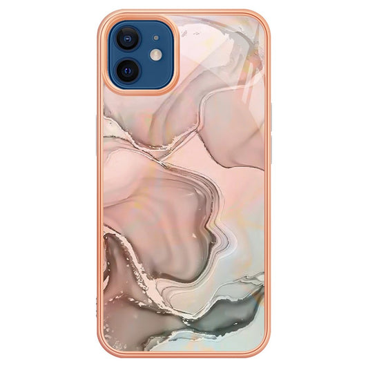 iPhone 12 / 12 Pro Schutzhülle – Mit Marmormuster 2,0 mm Galvanik-Rückseite