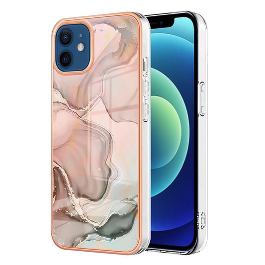 iPhone 12 / 12 Pro Schutzhülle – Mit Marmormuster 2,0 mm Galvanik-Rückseite