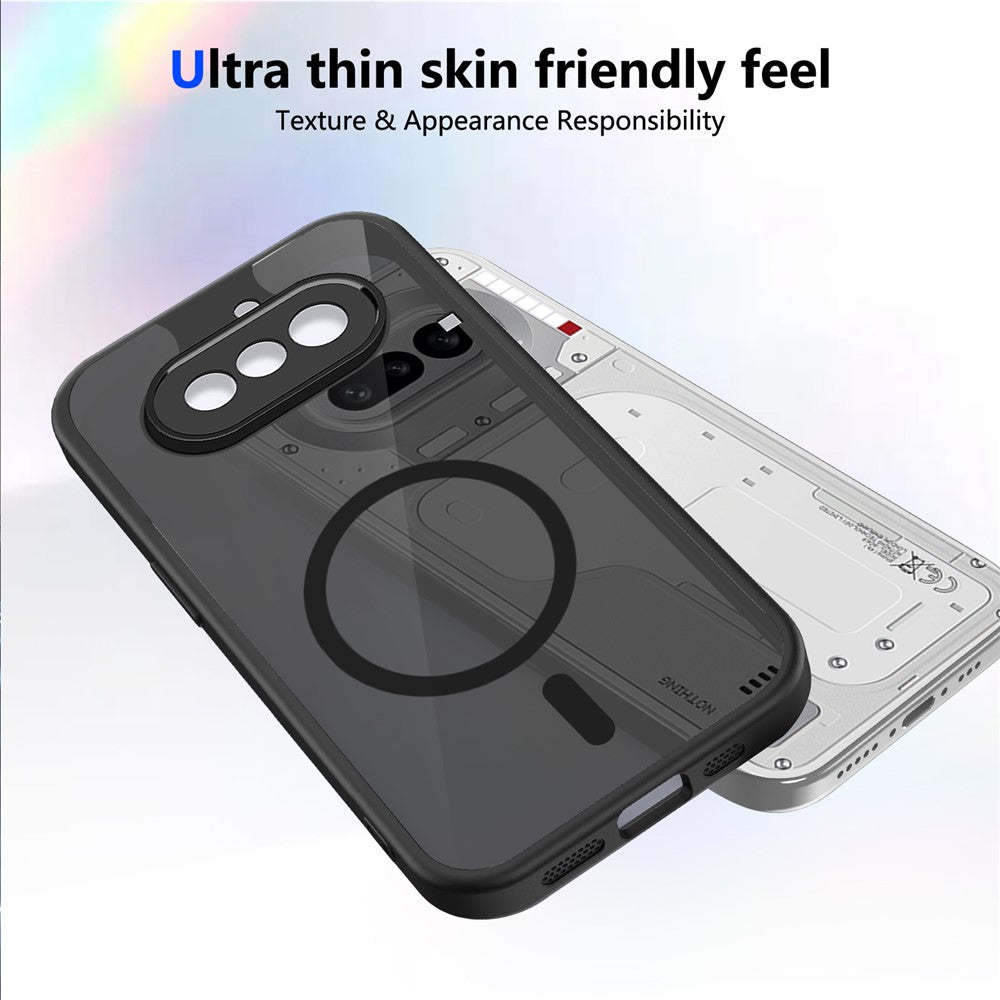 For Nothing Phone (4a) Magnetic Case Skin Touch Matte PC + TPU Anti-Drop Phone Cover
