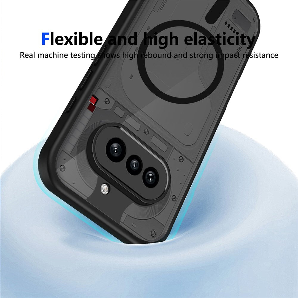 For Nothing Phone (4a) Magnetic Case Skin Touch Matte PC + TPU Anti-Drop Phone Cover