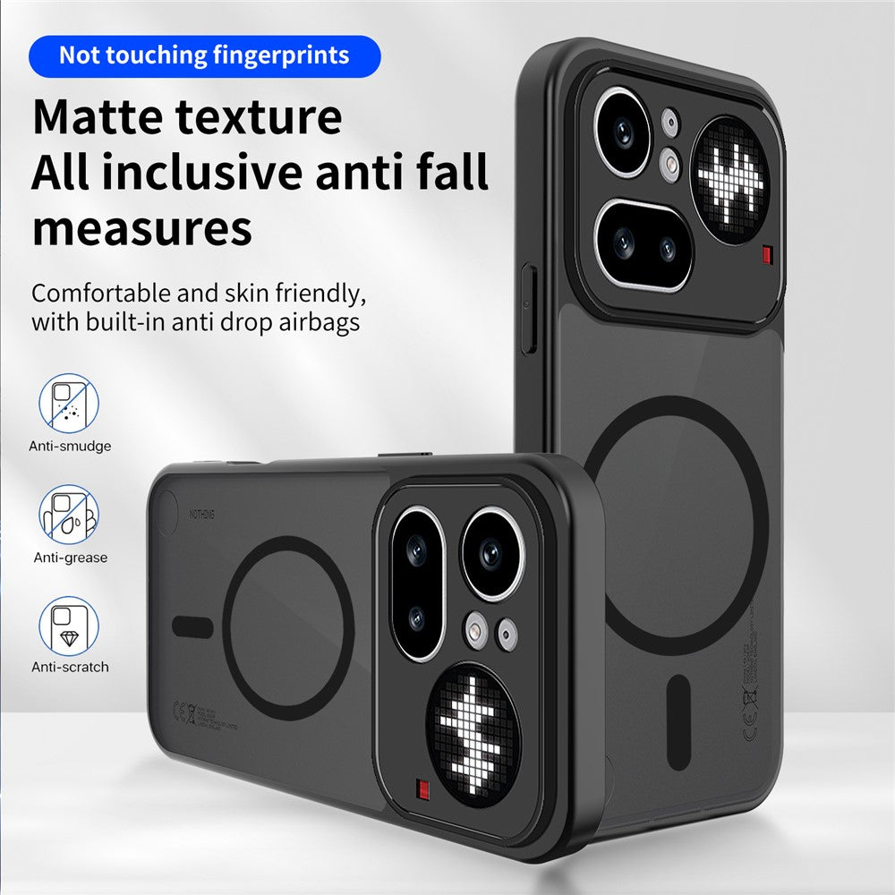 For Nothing Phone (4a) Pro Magnetic Case Skin Touch Matte PC + TPU Anti-Drop Phone Cover